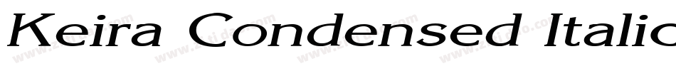 Keira Condensed Italic字体转换